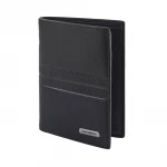 Samsonite Spectrolite SLG Leather Wallet Black and Night Blue RFID Protection Bifold 8 Card Slots Coin Pocket Premium Quality Durable Stylish Travel Essential - Samsonite