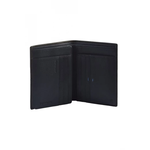 Samsonite Spectrolite SLG Leather Wallet Black and Night Blue RFID Protection Bifold 8 Card Slots Coin Pocket Premium Quality Durable Stylish Travel Essential - Samsonite - Image 3