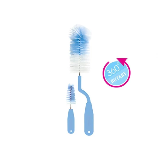طقم فرشاة تنظيف زجاجات وحلمات الأطفال أوبتيمال أزرق، تنظيف غير كاشط لزجاجات وحلمات الأطفال طقم فرشاة تنظيف زجاجات وحلمات الأطفال أوبتيمال أزرق، تنظيف غير كاشط لزجاجات وحلمات الأطفال