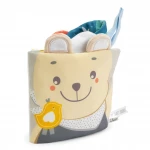 Chicco Soft Sensory Book 0M+ Black and White Interactive Baby Toy for Visual Stimulation and Early Development Featuring Crinkle Sounds and Different Textures Perfect for Newborns - Chicco