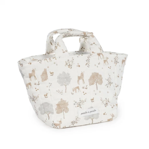 Pasito a Pasito Nara Baby Necessaire Bag Beige 100% Cotton for Baby Care - Pasito a Pasito - Image 2