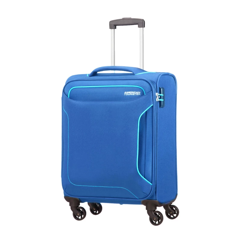 طقم أمتعة American Tourister Holiday مع قفل TSA، أزرق كحلي، مقاس 55 سم - امريكان توريستر