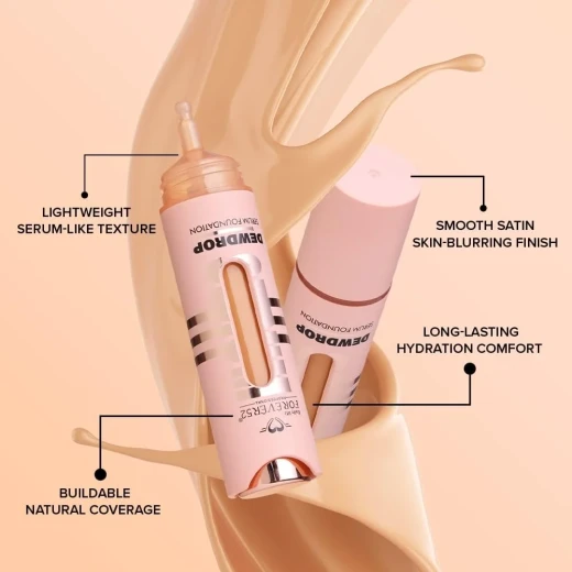 Forever52 Dewdrop Serum Foundation SML005 15ml, Lightweight Liquid Serum Foundation Designed to Even Out Skin Tone and Create a Smooth, Radiant-Looking Complexion, Ideal for Everyday Makeup and a Natural Finish - Daily life forever52 - Image 4