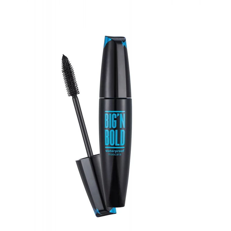 Flormar Big'n Bold Waterproof Mascara 002 Black, Volumizing, and Long-Lasting