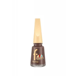 Flormar Nail Enamel Vintage Brown Shade 573, High Pigment Long Lasting Nail Polish, 11ml Bottle, Perfect for Manicures and Pedicures, Chip Resistant Formula