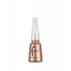 Flormar Pearly Nail Enamel PL387 Vintage Gold Shimmering Nail Polish 11ml for Glamorous Manicures