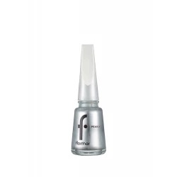 Flormar Pearly Nail Enamel Stylish Silver PL390, Shimmering Finish, 11 ml