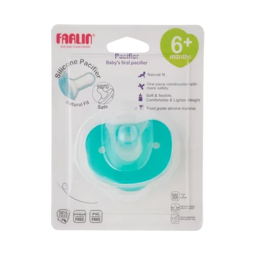 Farlin Silicone Pacifier 6 Months Plus BA10022 for Soothing and Comfort - Farlin