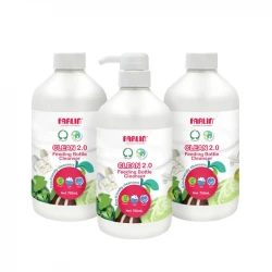 Farlin Clean 2.0 Bottle Wash 700ml 2+1 Combo Set Plant-Based Gentle Formula