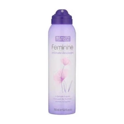 Beauty Formulas Feminine Intimate Deodorant 150ml, Odor Control, Gentle Formula
