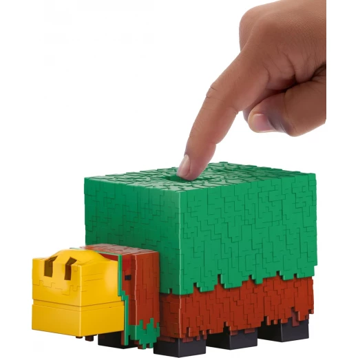 Mattel Minecraft Sniffer Action Figure, 3.25-inch Scale with Game-Accurate Sounds & Pixelated Design - Mattel - Image 5
