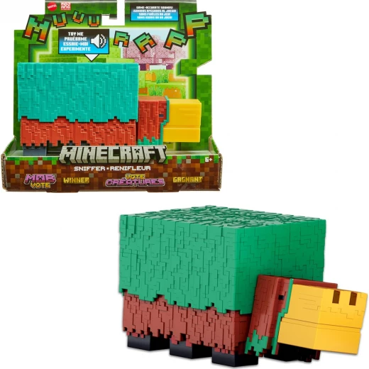 Mattel Minecraft Sniffer Action Figure, 3.25-inch Scale with Game-Accurate Sounds & Pixelated Design Mattel Minecraft Sniffer Action Figure, 3.25-inch Scale with Game-Accurate Sounds & Pixelated Design