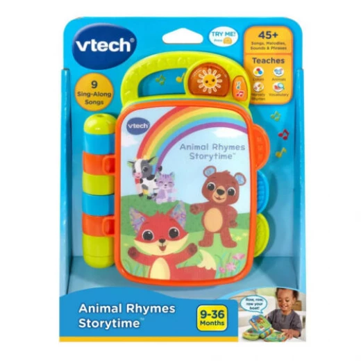 VTech Animal Rhymes Storytime Book - Interactive Baby Toy 9-36 Months VTech Animal Rhymes Storytime Book - Interactive Baby Toy 9-36 Months