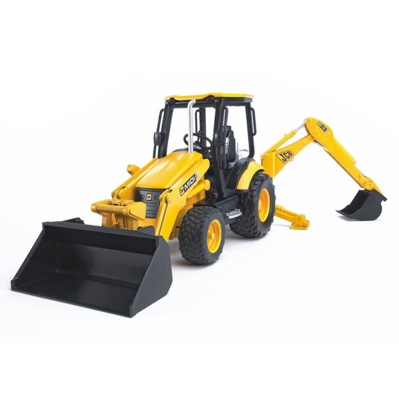 Bruder JCB MIDI CX Backhoe Loader Toy - Realistic Construction Vehicle - Bruder