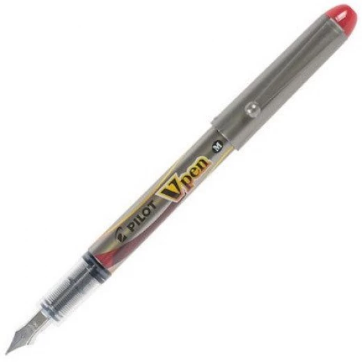 قلم حبر سائل بايلوت V Pen للاستعمال مرة واحدة - أحمر نقطة متوسطة قلم حبر سائل بايلوت V Pen للاستعمال مرة واحدة - أحمر نقطة متوسطة