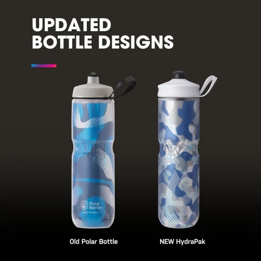 زجاجة مياه رياضية معزولة من Polar Bottle سعة 24 أونصة - Fly Dye Lemon Lime - بولار بوتل - Image 4