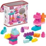 Mega Bloks First Builders Pink Building Blocks Set for Toddlers - 80 Pieces, Ages 1+ - Mega Bloks