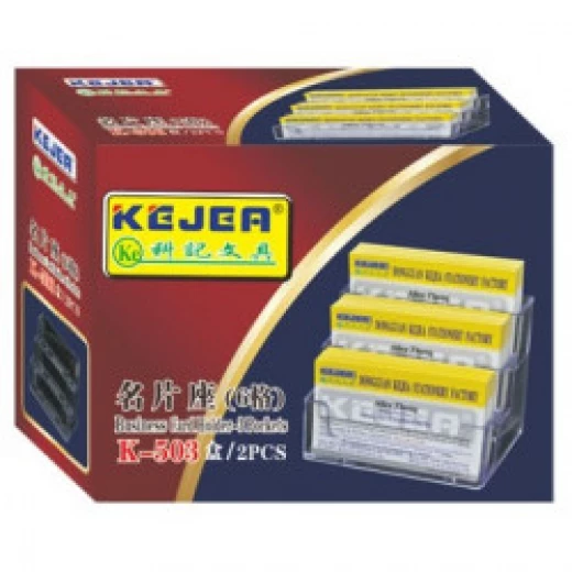 حامل بطاقات عمل كيجيا K-503 ثلاثي - أكريليك شفاف - كيجيا - Image 3
