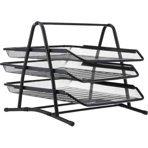صينية مكتب معدنية بثلاثة طوابق Belal JS3001-2001 لتنظيم المستندات - Image 3