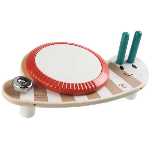 Hape Drum Slug Dan: لعبة موسيقية للأطفال للعب الإبداعي والمرح Hape Drum Slug Dan: لعبة موسيقية للأطفال للعب الإبداعي والمرح
