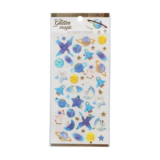ملصقات Tiendas Universal Glitter Magic متنوعة - لوازم فنية