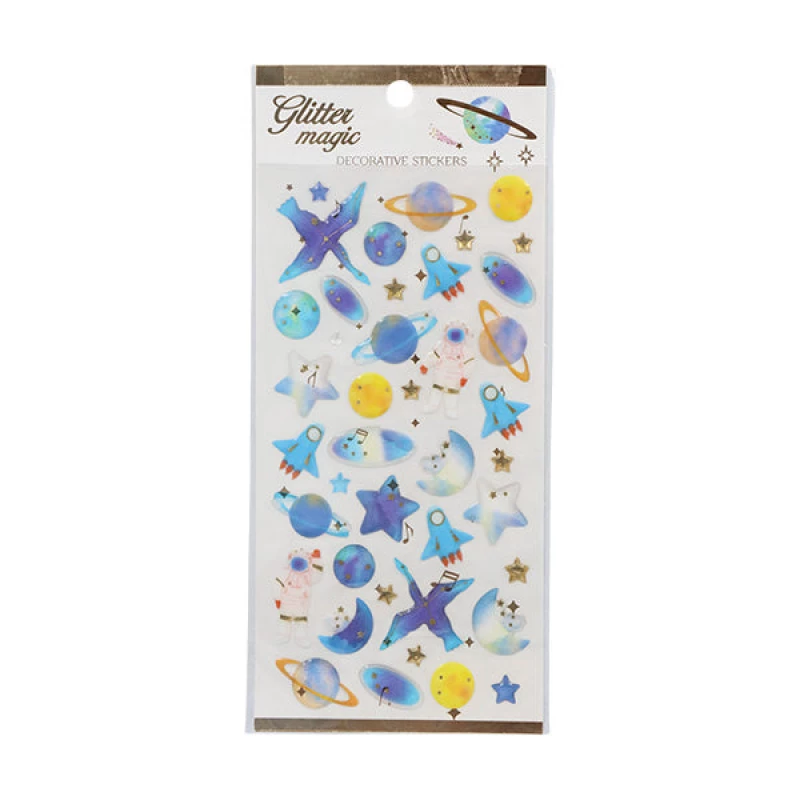 ملصقات Tiendas Universal Glitter Magic متنوعة - لوازم فنية