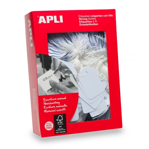 ملصقات مجوهرات Apli بيضاء 11 مم × 24 مم - 1000 ملصق لكل صندوق ملصقات مجوهرات Apli بيضاء 11 مم × 24 مم - 1000 ملصق لكل صندوق