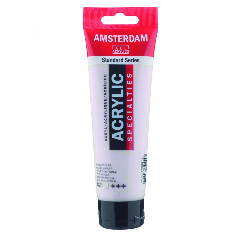 Amsterdam Acrylic Pearl Violet 120ml Tube - High Lightfastness Paint - Amsterdam