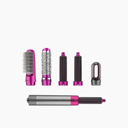 Enzo Professional Hair Dryer, Featuring 5 Attachments for Versatile Styling Options, Powerful 1000W Motor, and Sleek Black Design, Ideal for All Hair Types and Professional Results