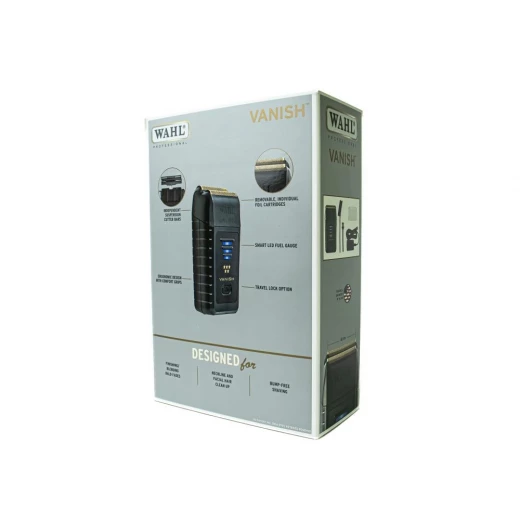ماكينة حلاقة Wahl Vanish: ماكينة حلاقة كهربائية للرجال لاسلكية، حلاقة دقيقة، لمسة نهائية ناعمة، أسود - وال - Image 2