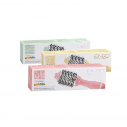 Enzo Macaron Blowout Brush 75mm Pink, Green, Yellow for All Hair Types