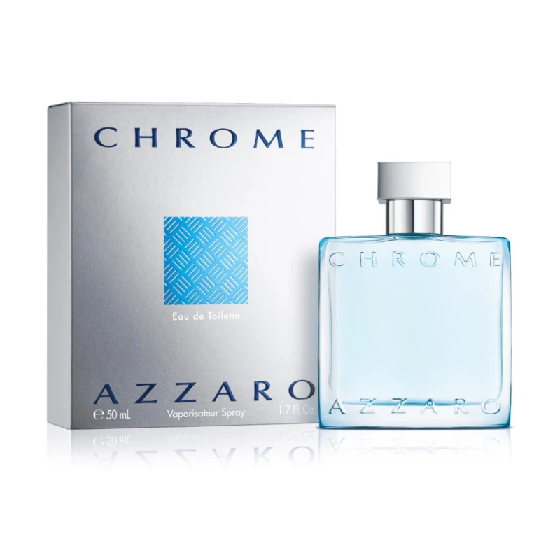 عطر أزارو كروم للرجال 50 مل: عطر منعش مائي بحمضيات وخشب، يدوم طويلاً للاستخدام اليومي، عطر كلاسيكي لشاطئ الصيف، عطر فاخر - أزارو