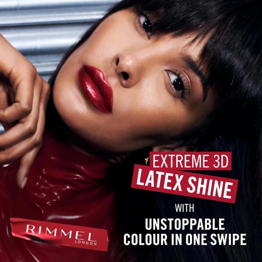 Rimmel Thrill Seeker 400 Rimmel Red Liquid Lipstick Long Lasting & Hydrating Lip Gloss with Hyaluronic Acid - Rimmel London - Image 2