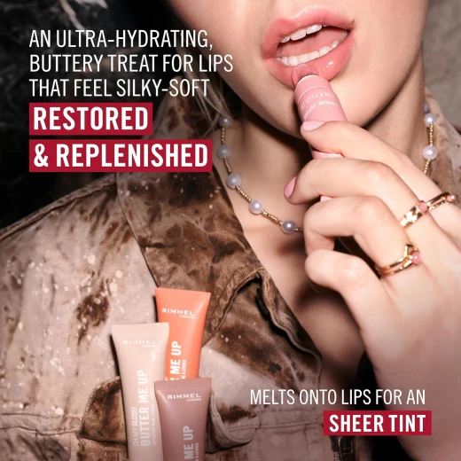 مرطب شفاه ريميل لندن Oh My Gloss Butter Me Up 004 Mellow Mocha - عناية مرطبة وملونة للشفاه - ريميل لندن - Image 2