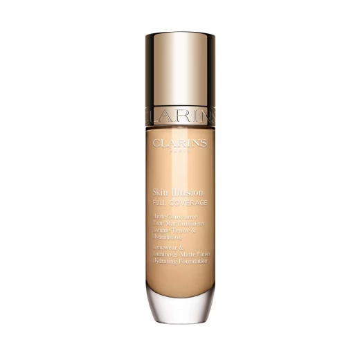 Clarins Skin Illusion Full Coverage Hydrating Matte Foundation for Blemish Control 30ml Clarins Skin Illusion Full Coverage Hydrating Matte Foundation for Blemish Control 30ml