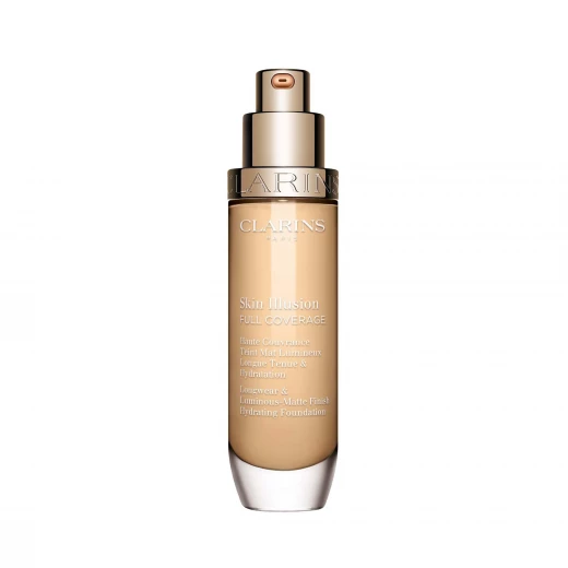 Clarins Skin Illusion Full Coverage Hydrating Matte Foundation for Blemish Control 30ml - Clarins - Image 2