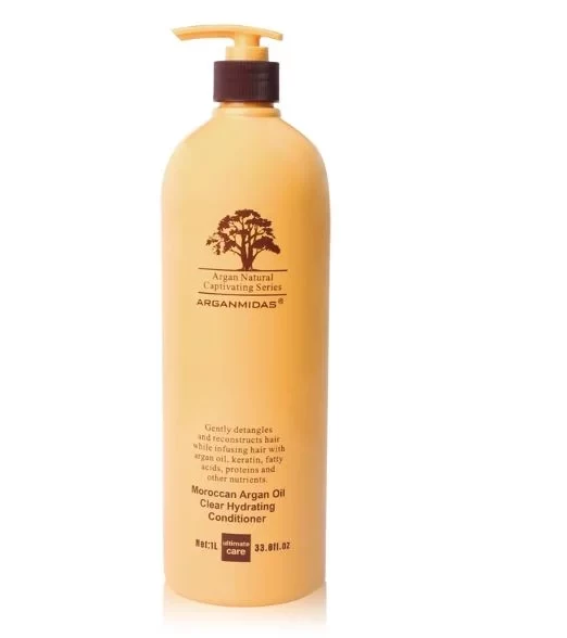 بلسم أرجان ميداس الشفاف المرطب بتركيبة خفيفة للنعومة واللمعان - ARGAN MIDAS