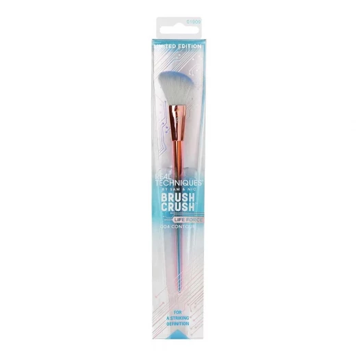 Real Techniques Brush Crush Life Force Contour Brush for Precision Application and Seamless Blending of Contour Bronzer and Highlight Powder Cream Makeup