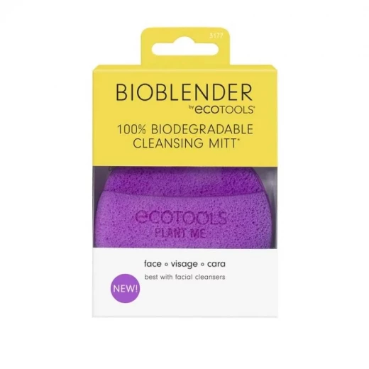قفاز تنظيف إسفنجة المكياج Bioblender من EcoTools لإزالة فعالة للبقايا وتعزيز النظافة قفاز تنظيف إسفنجة المكياج Bioblender من EcoTools لإزالة فعالة للبقايا وتعزيز النظافة