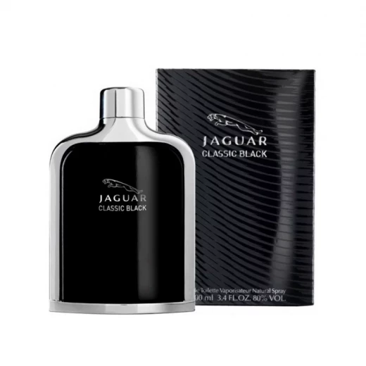 عطر جاكوار كلاسيك بلاك للرجال، عطر خشبي حار يدوم طويلاً، 100 مل