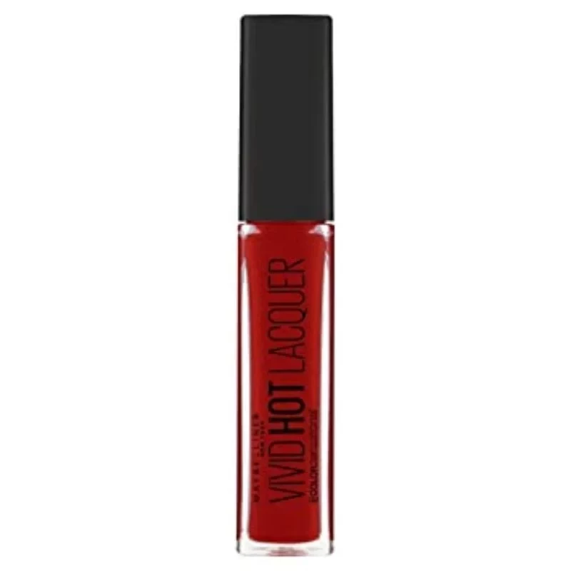 مايبيلين فيفيد هوت لاكيه ملمع شفاه 72 كلاسيك لمعان مكثف ولون قابل للبناء - Maybelline