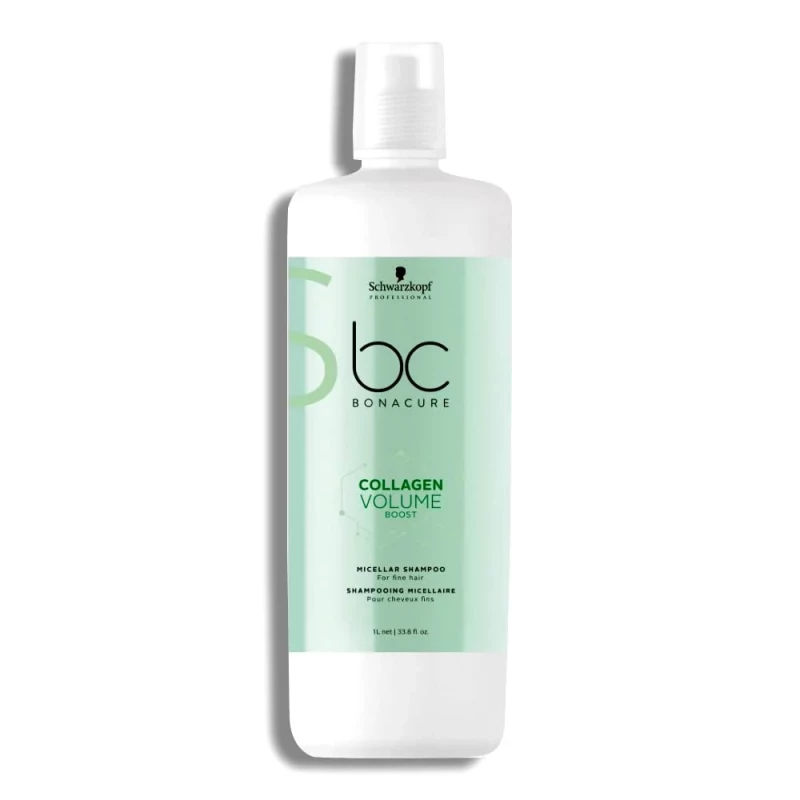 شامبو Schwarzkopf Professional BC Collagen Volume Boost للشعر الخفيف والناعم 1000 مل تنظيف لطيف وتعزيز الحجم - شوارزكوف