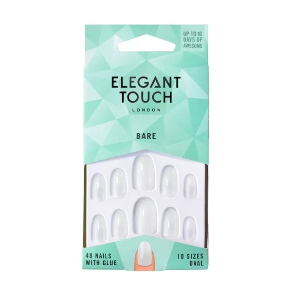 إليجانت تاتش توتالي بير أظافر بيضاوية صناعية مجموعة من 48 قطعة مظهر طبيعي شكل قابل للتخصيص - اليجانت توش