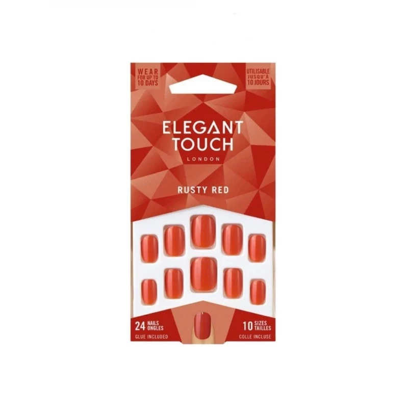 Elegant Touch Classic Nail Polish Rusty Ruby Rich Glossy Color Buildable Coverage Long-Lasting Finish - elegant touch