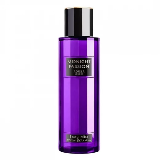 عطر الجسم ميدنايت باشون من أورا 220 مل لرائحة منعشة للاستخدام اليومي عطر الجسم ميدنايت باشون من أورا 220 مل لرائحة منعشة للاستخدام اليومي