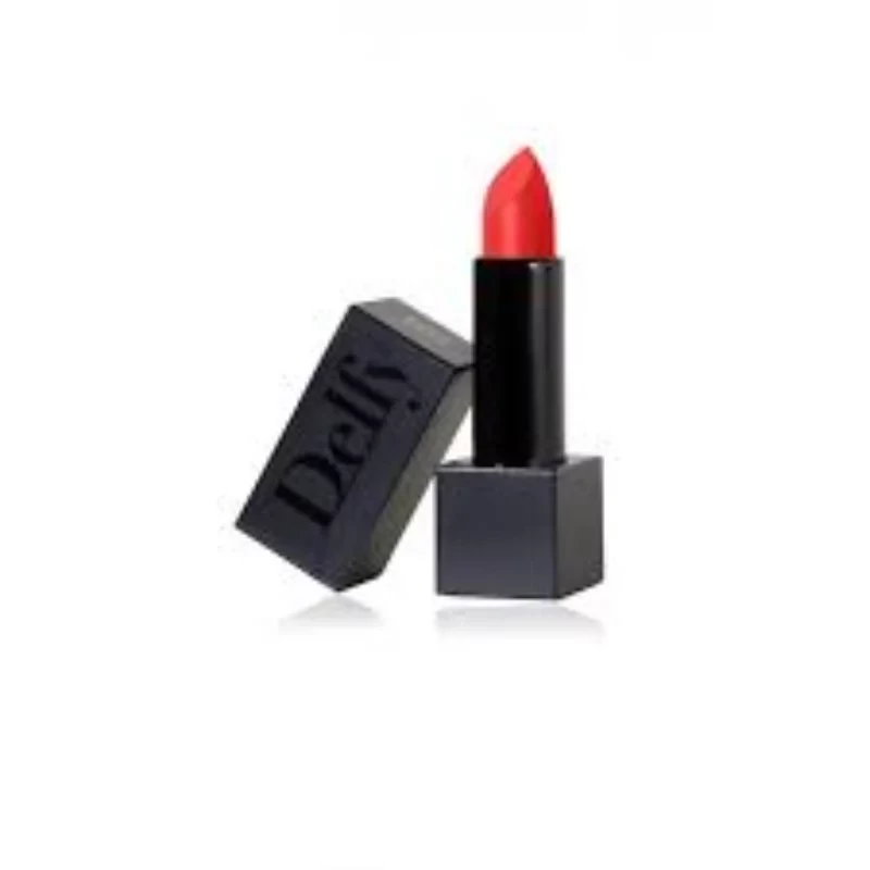 Delfy Lipstick Bold Black Red Shade Long Lasting Smooth Color for Day and Night Looks - Delfy