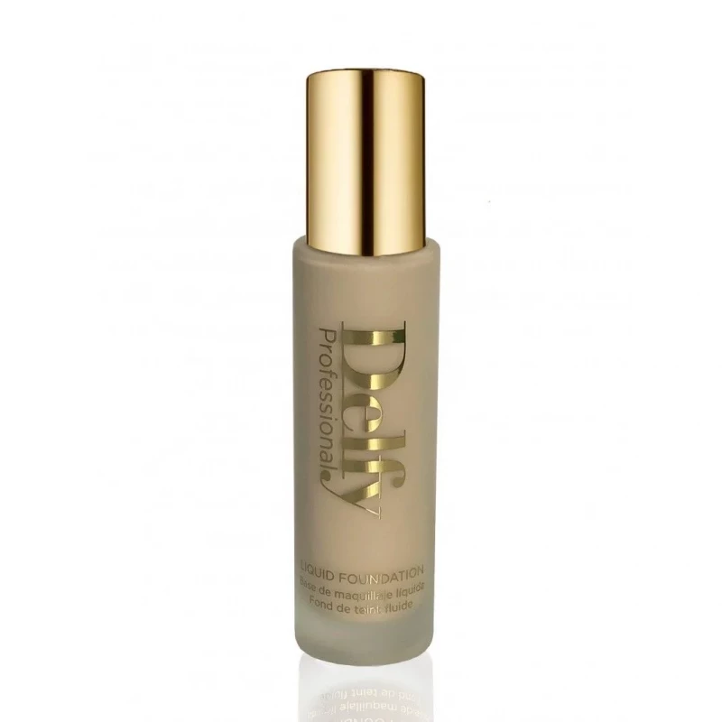 Delfy Liquid Foundation Almond Shade Buildable Coverage Smooth Finish for Daily Wear 1.0 fl oz - Delfy