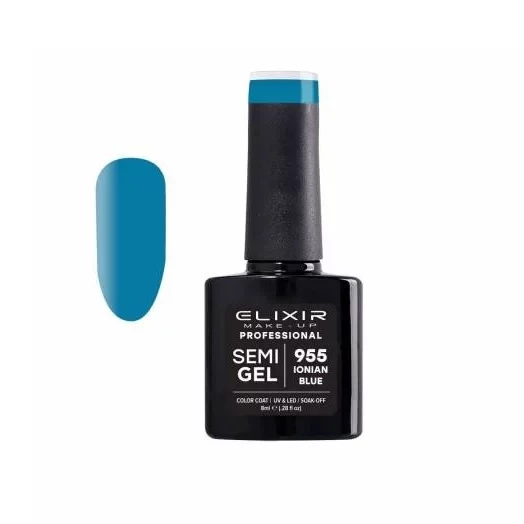 Elixir Gel Nail Polish 8ml Shade 955 for Salon and Home Use with Glossy Finish - Elixir