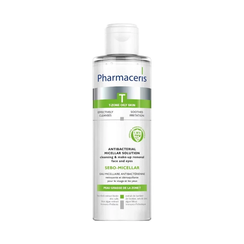Pharmaceries Sebo-Micellar Gentle Cleansing Solution for Oily and Combination Skin Removes Makeup and Impurities 200ml - Pharmaceries
