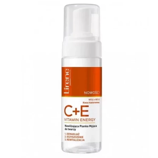 Lirene Moisturizing C E Vitamin Wash Foam Gentle Cleanser for Radiant Skin 150ml Lirene Moisturizing C E Vitamin Wash Foam Gentle Cleanser for Radiant Skin 150ml